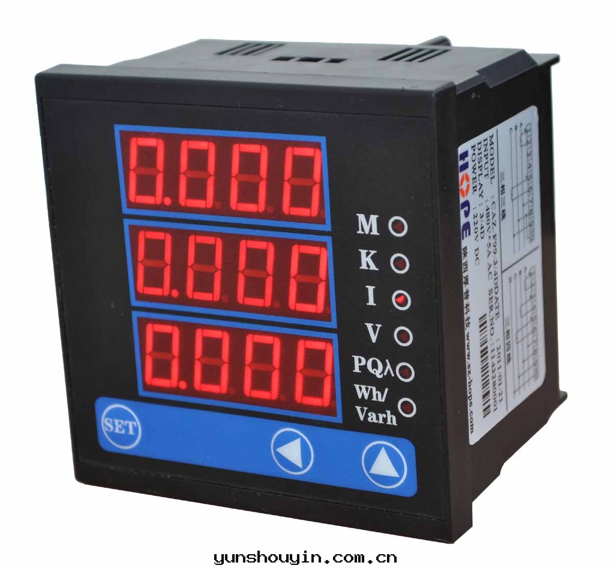 120*120系(xì)列三(sān)相智能(néng)電(diàn)測表(biǎo)